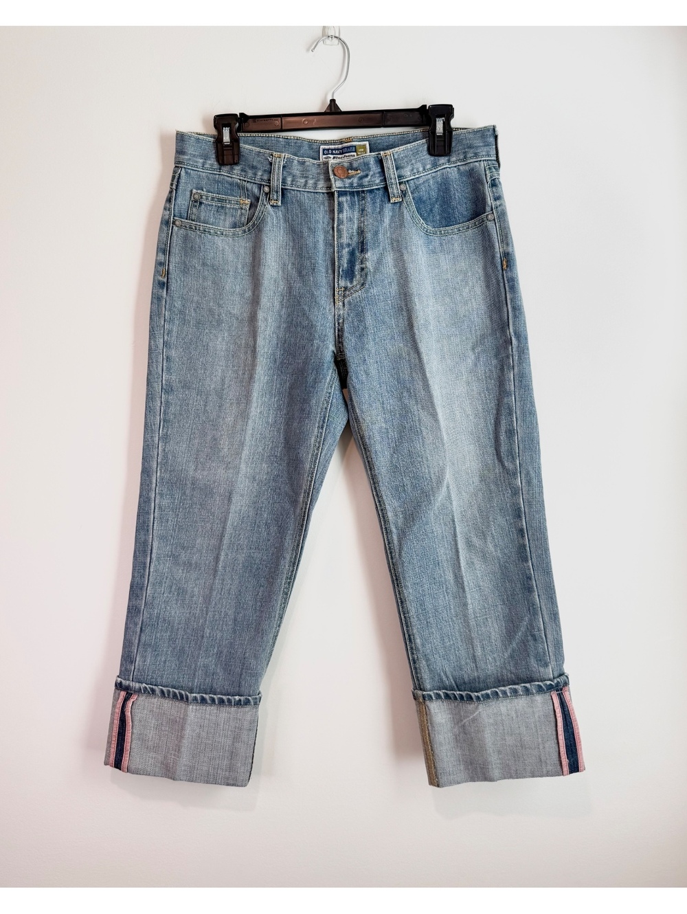 Vintage Old Navy Light Wash Low Waist Blue Jeans Size 8